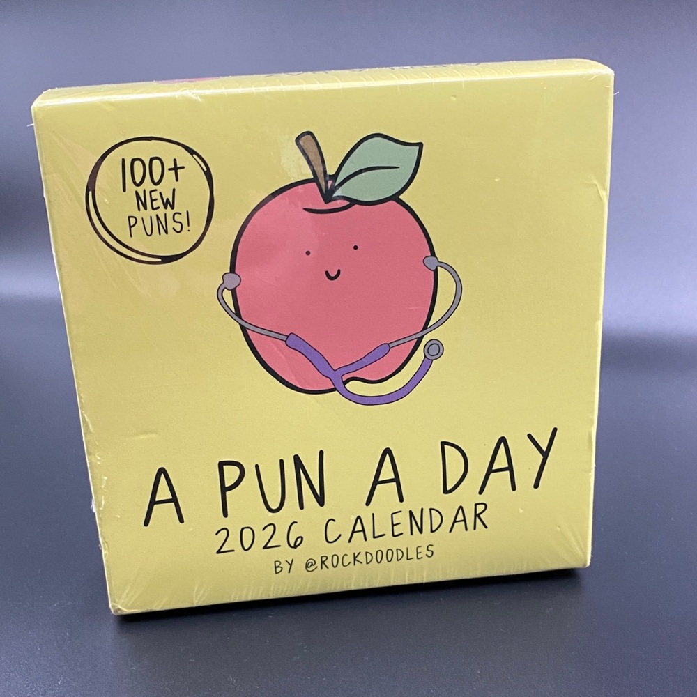 Rockdoodles 2026 Punny Day-to-Day Calendar Funny Desktop Office Tear Off Pages